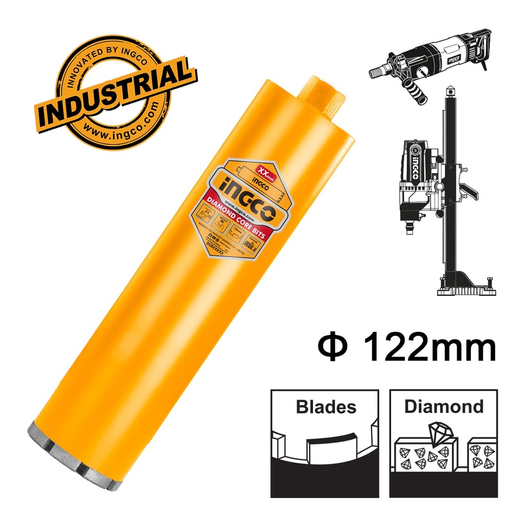 INGCO FORET DIAMANT D:122MM L:450MM AU MAROC [DCB581228]