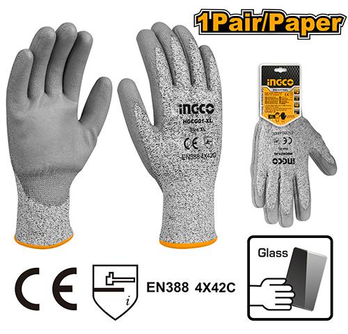 [HGCG01-XL] INGCO GANTS ANTI-COUPURE XL ANT-COUPURE ET ANTI-ABRASION AU MAROC [HGCG01-XL]