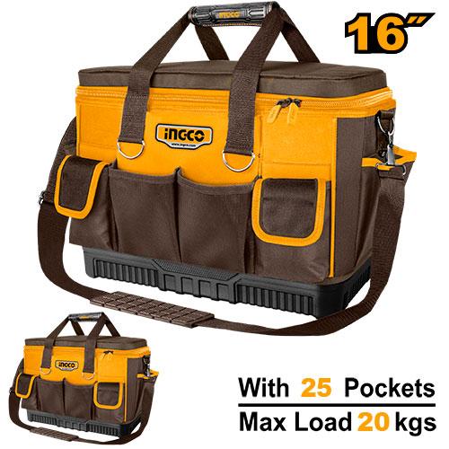 [HTBG10] INGCO SAC A OUTILS 16" 25 POCHES BASE RENFORCEE AU MAROC [HTBG10]