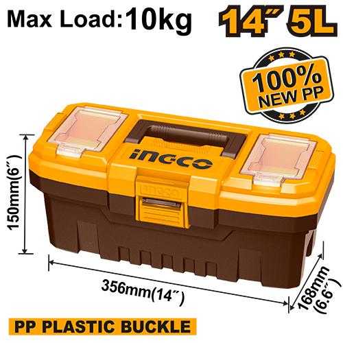 INGCO BOITE A OUTILS EN PLASTIQUE PVC 14'' AU MAROC [PBX1401]