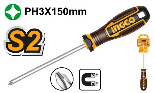 [HSDPH3150] INGCO TOURNEVIS PHILLIPS  PH3 D：8.0MM LR：150 AU MAROC [HSDPH3150]