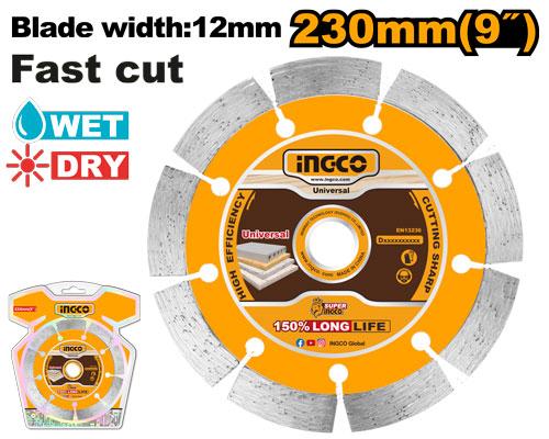 INGCO DISQUE DIAMENT A SEC 230MM INGCO AU MAROC [DMD0123013]