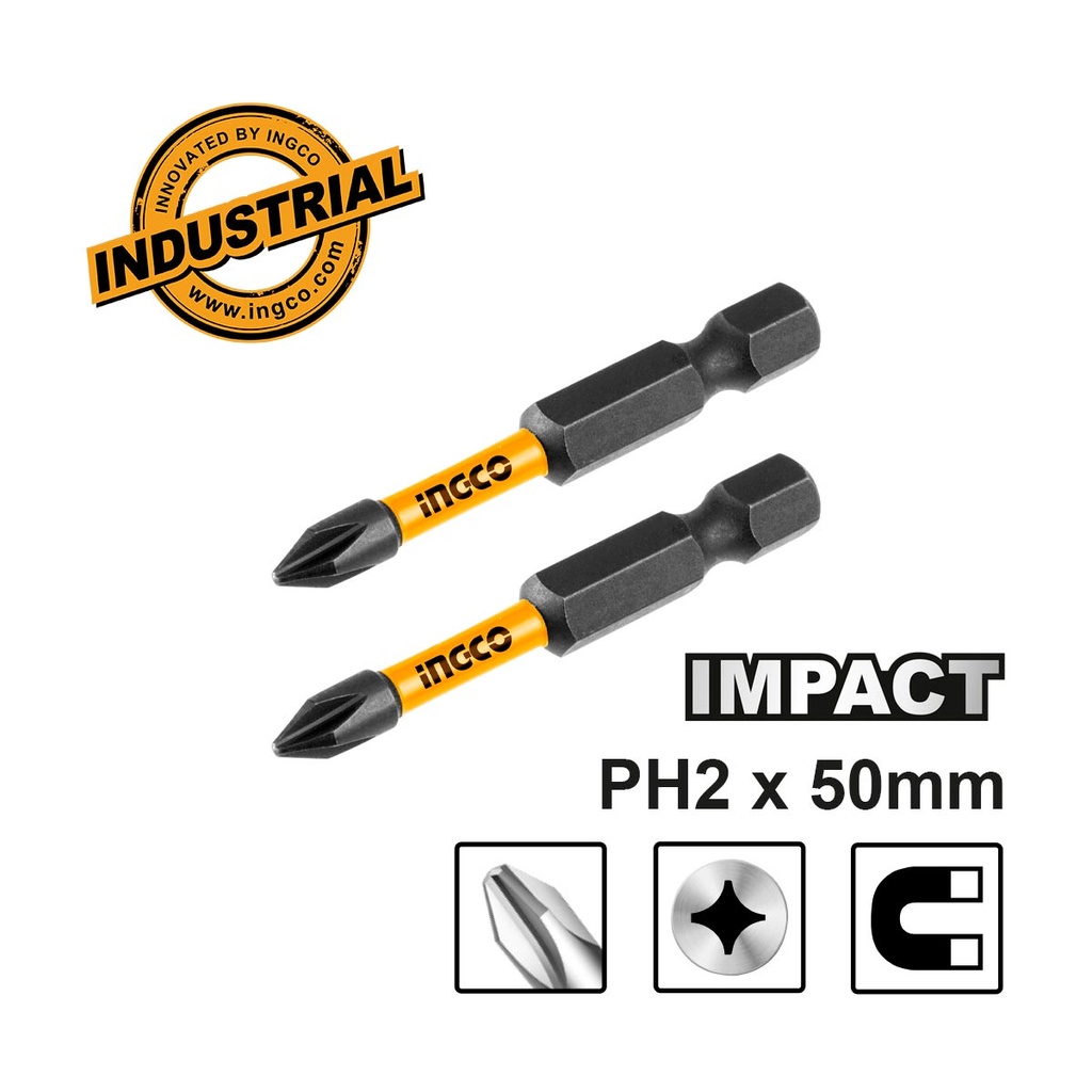 [SDBIM71PH250] INGCO JEU DE 2 EMBOUTS S2 PH2 50MM AU MAROC [SDBIM71PH250]