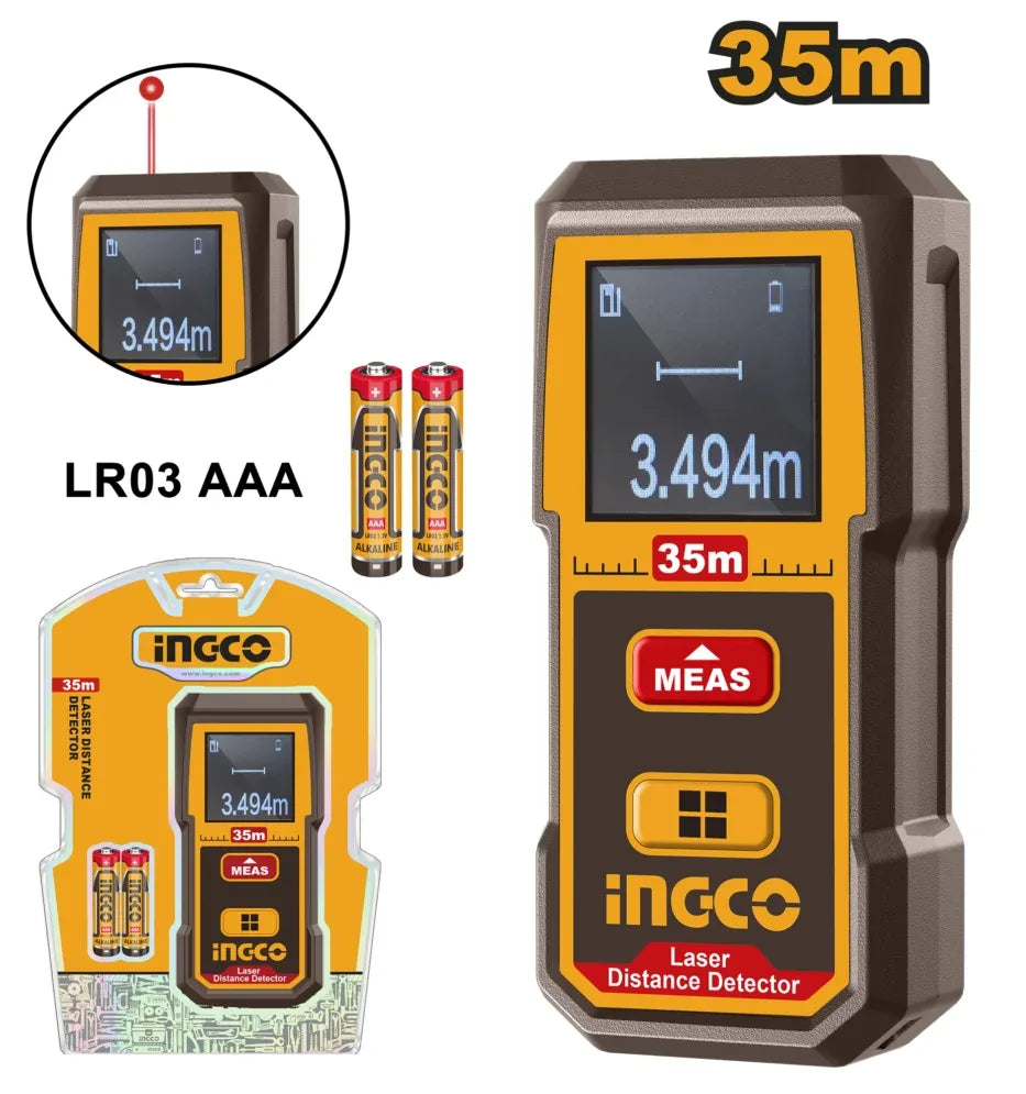 INGCO DETECTEUR DE DISTANCE A LASER 35M AU MAROC [HLDD0355]