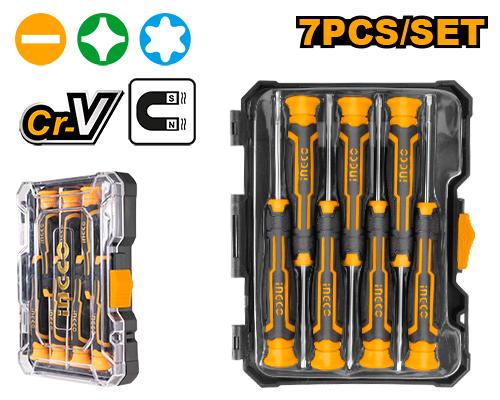 [HKSD0718] INGCO SET DE 7 TOURNEVIS A PRECISION AU MAROC [HKSD0718]