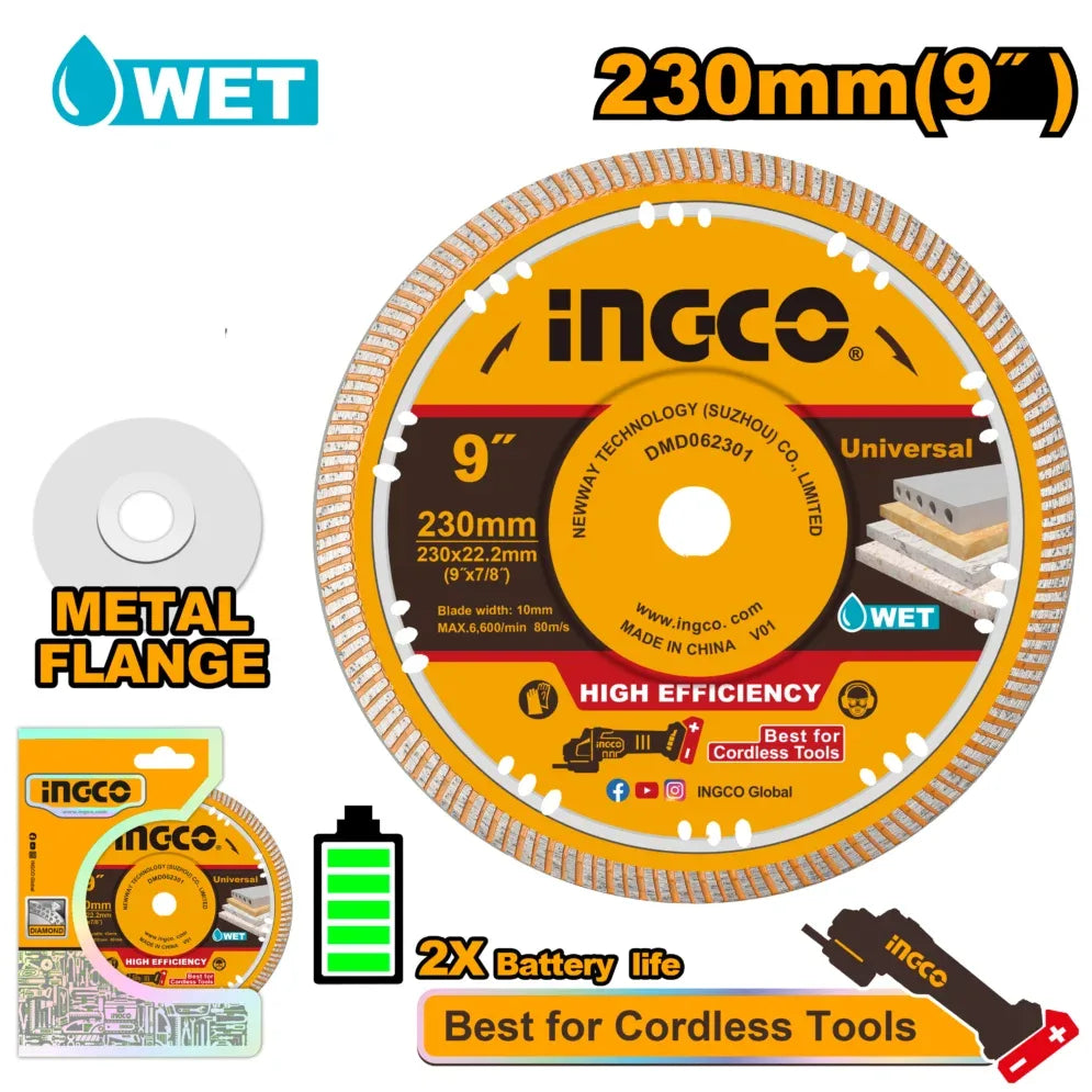 [DMD062301] INGCO DISQUE DIAMANTE ULTRAFIN 230MM AU MAROC [DMD062301]