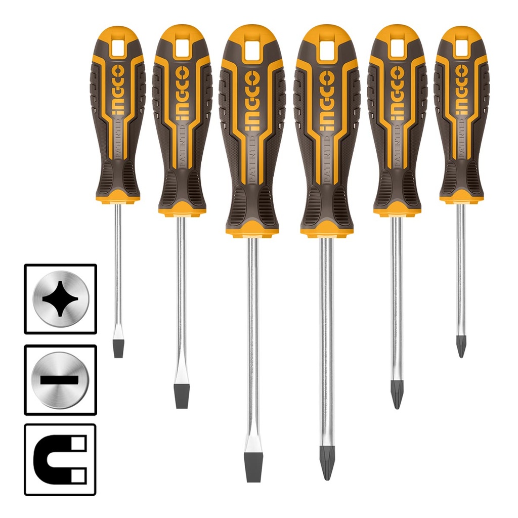 [HKSD0628] INGCO SET DE 6 TOURNEVIS AU MAROC [HKSD0628]