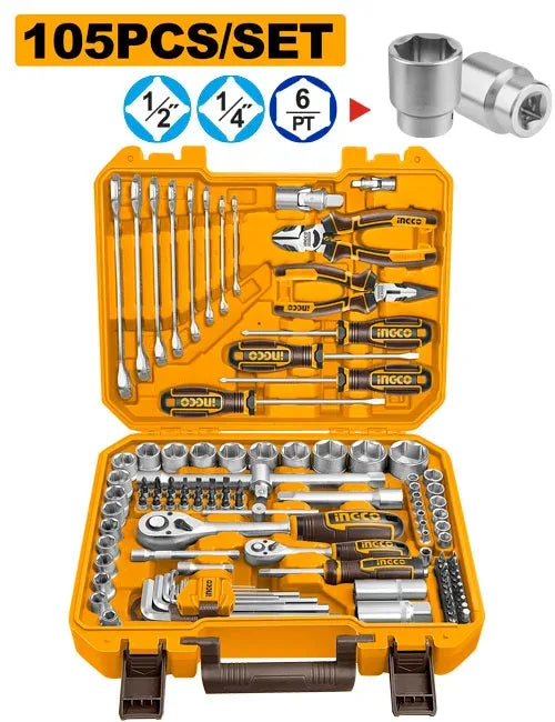 [HKTHP51058] INGCO COFFRET D'OUTILS DE 105 PIECES INGCO AU MAROC [HKTHP51058]