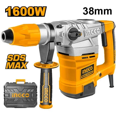 [RH16008] INGCO MARTEAU PERFORATEUR SDS MAX 1600W 38MM + 4 FORETS AU MAROC [RH16008]