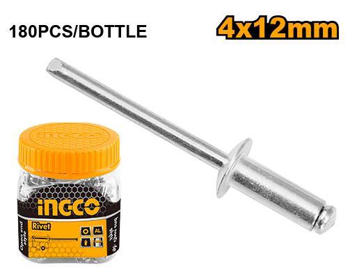 [HWRT4001211] INGCO RIVET 4X12MM BOITE DE 180 PIECES AU MAROC [HWRT4001211]