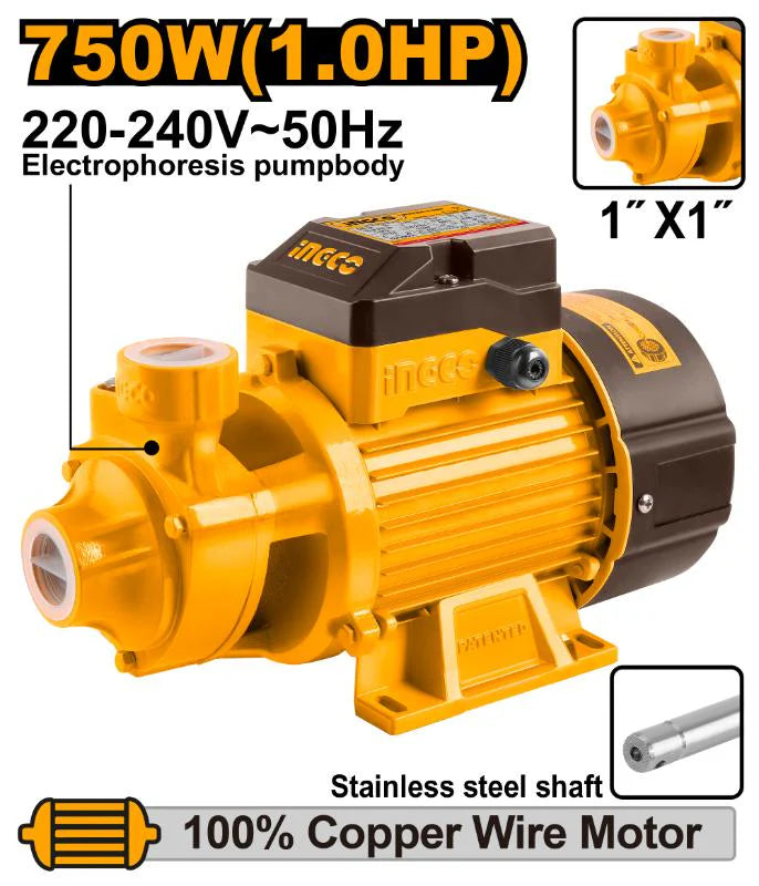 [VPM7508] INGCO POMPE PERIPHERIQUE FLW50L/MIN HED52M AU MAROC [VPM7508]