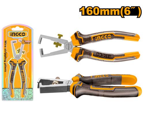 [HWSP08168] INGCO PINCE A DENUDER 160MM 6'' AU MAROC [HWSP08168]