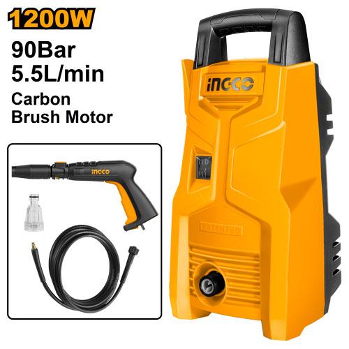 [HPWR12008] INGCO NETTOYEUR HAUTE PRESSION 90BARS 1200W SS AU MAROC [HPWR12008]