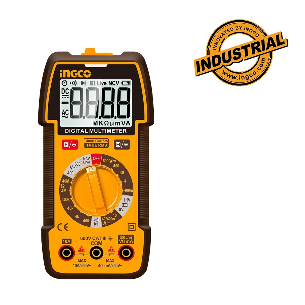 [DM36002] INGCO MULTIMETRE DIGITAL LCD 600V AC/DC AU MAROC [DM36002]
