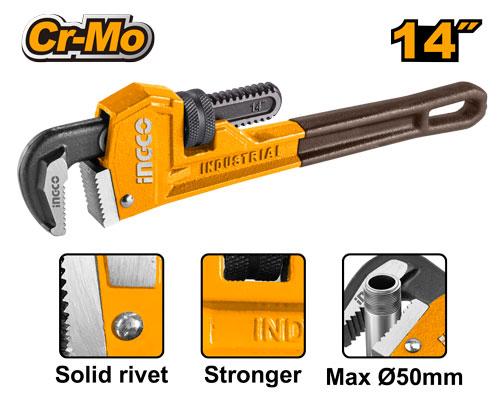 [HPW0814] INGCO CLE SERRE-TUBES EN ACIER DE CARBONE LR: 350M AU MAROC [HPW0814]