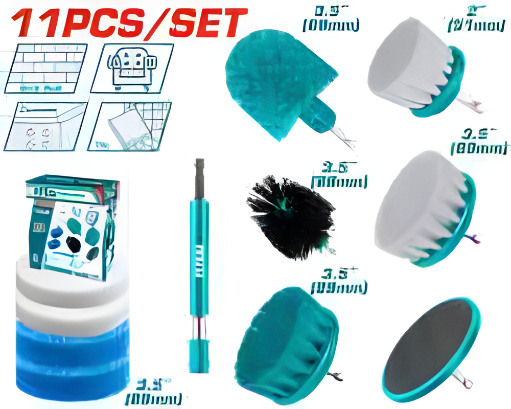 [TACB1101] TOTAL COFFRET 11 BROSSES DE NETTOYAGE AU MAROC [TACB1101]