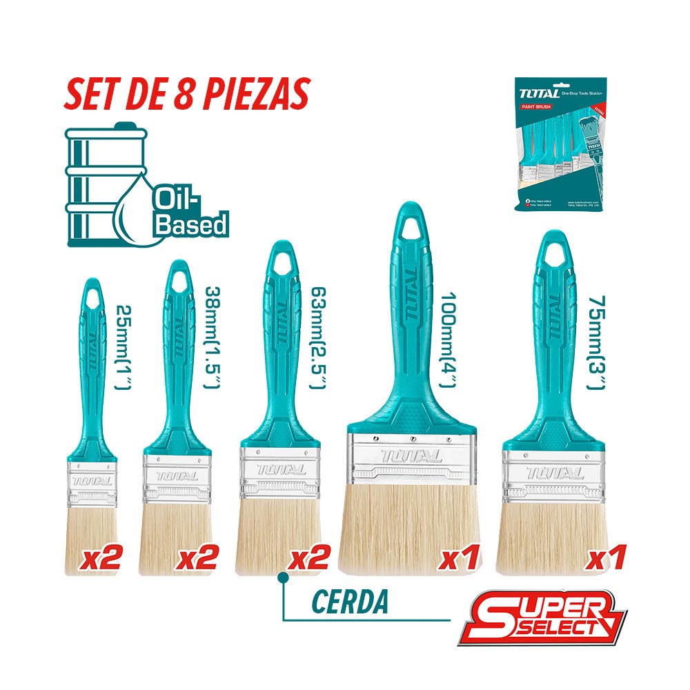 TOTAL COFFRET 8 PINCEAUX AU MAROC [THT8450801]