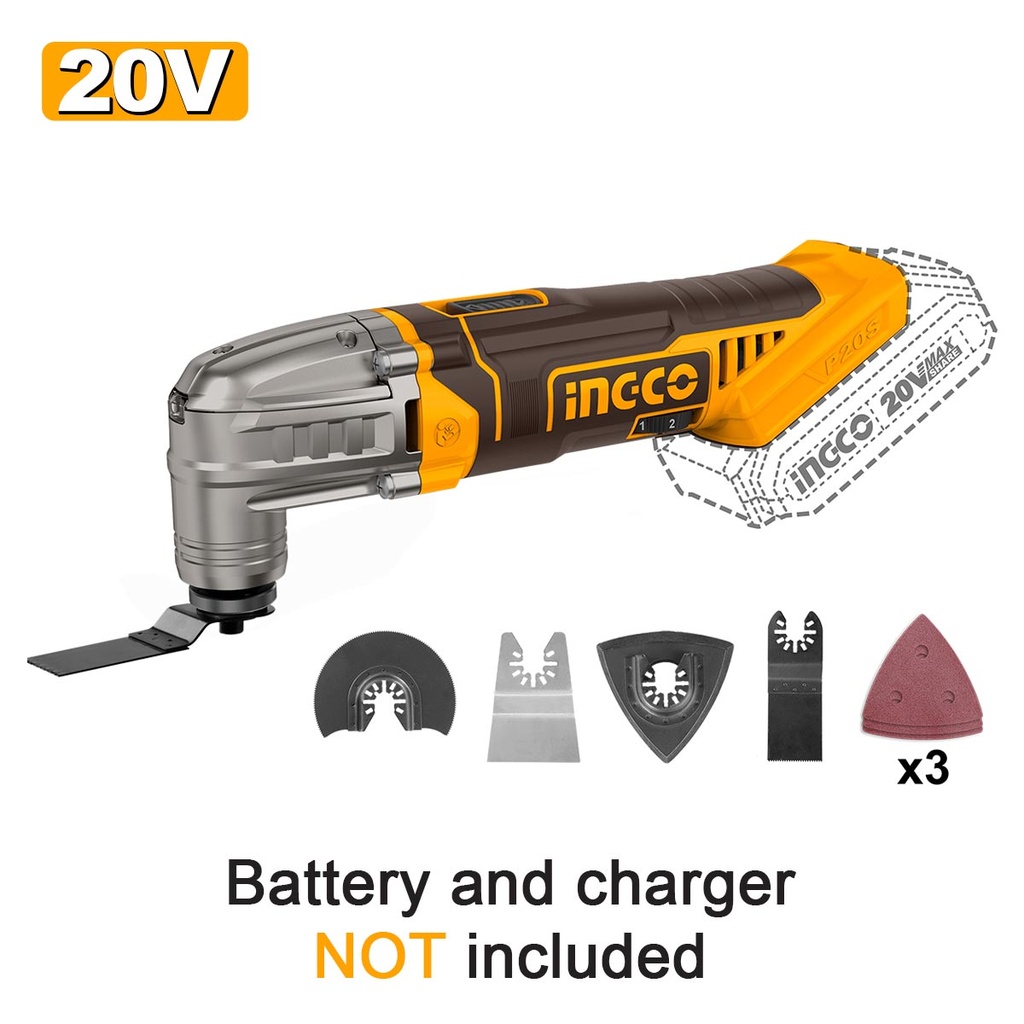 [CMLI2022] INGCO OUTIL MULTIFONCTIONS 20V (SANS BATTERIE/SANS CHARG AU MAROC [CMLI2022]