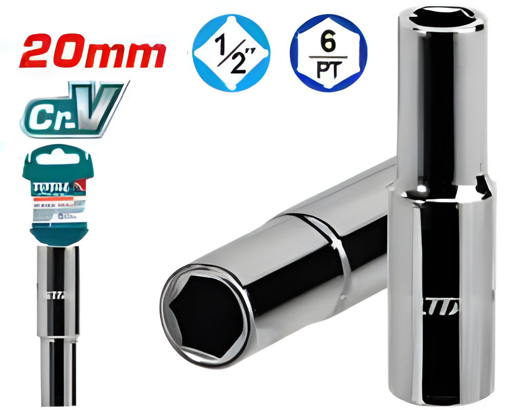 TOTAL DOUILLE HEXAGONALE LONGUE 1/2 POUCE AU MAROC [THTST12203L]