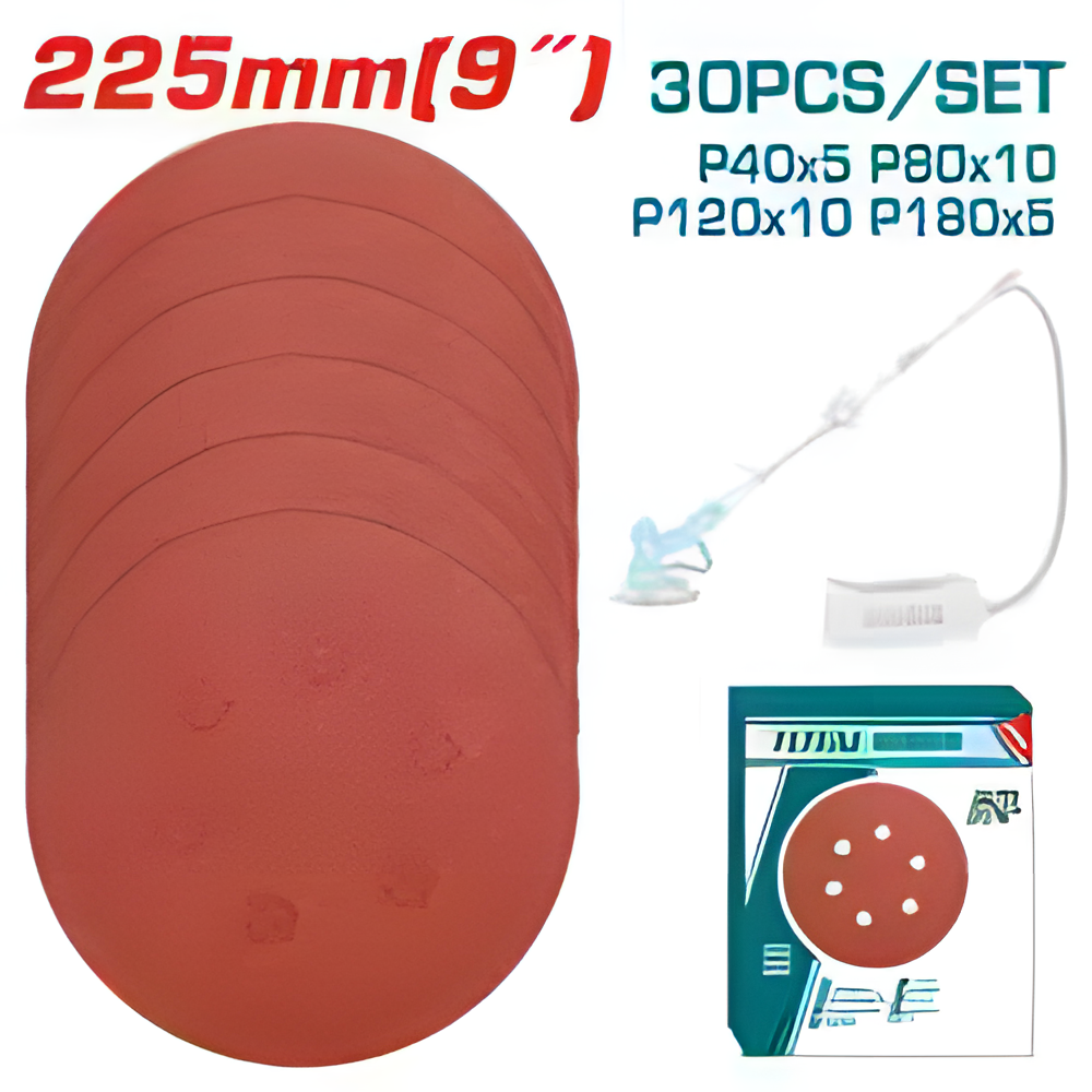 [TAC225030] TOTAL FEUILLE ABRASIVE POUR PONCEUSE ORBITALE AU MAROC [TAC225030]