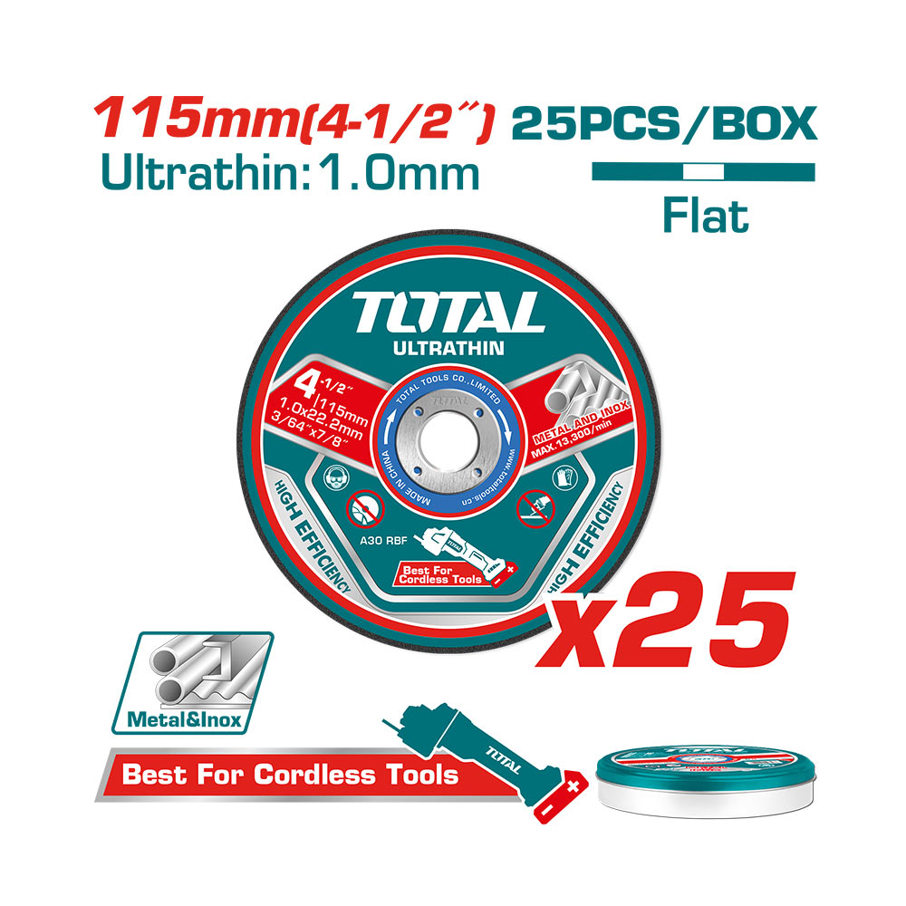 [TAC11011525] TOTAL JEU DE DISQUES DE COUPE MÉTAL ULTRA-MINCES AU MAROC [TAC11011525]