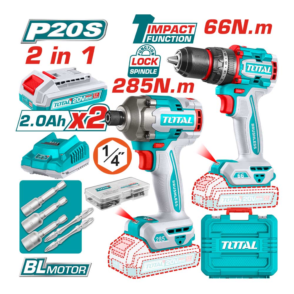 [TCKLI20277] TOTAL KIT COMBO SANS FIL 2 PIÈCES AU MAROC [TCKLI20277]