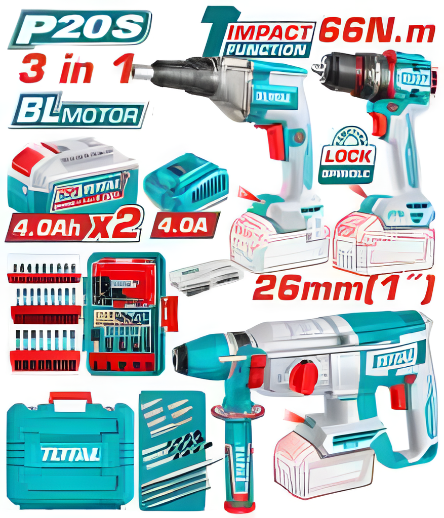 [TOSLI250591] TOTAL KIT COMBO SANS FIL 3 PIÈCES AU MAROC [TOSLI250591]
