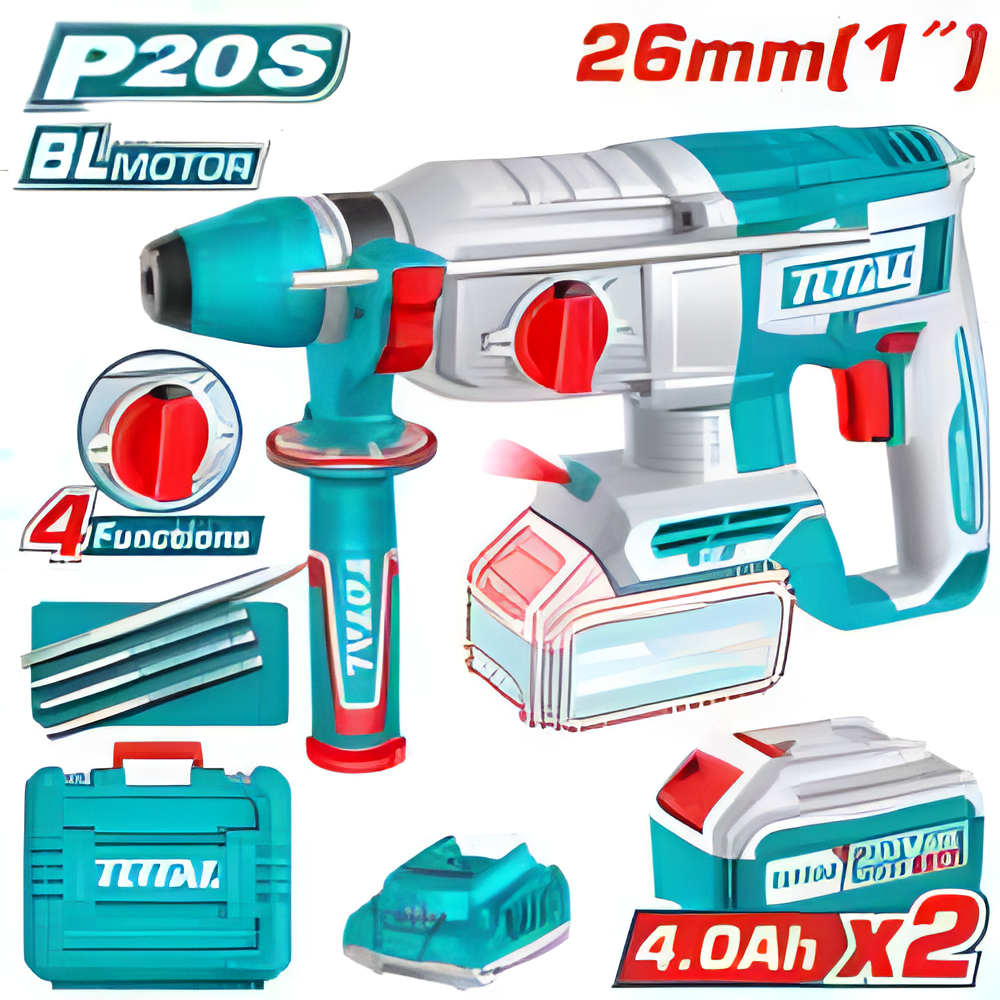 [TRHLI202682] TOTAL MARTEAU PERFORATEUR SANS FIL AU MAROC [TRHLI202682]