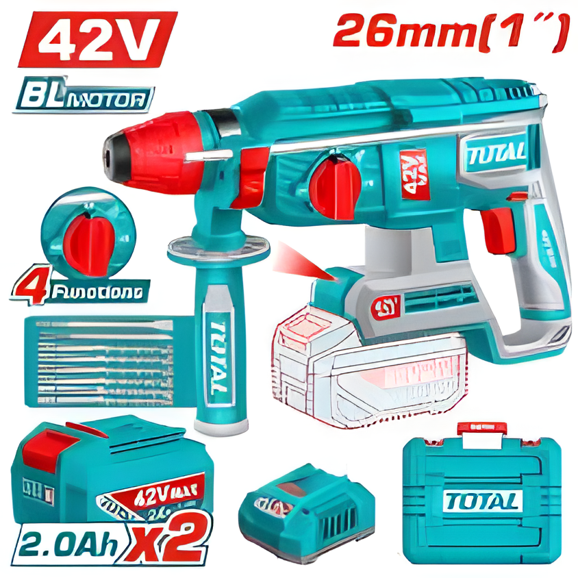 TOTAL MARTEAU PERFORATEUR SANS FIL AU MAROC [TRHLI422682]