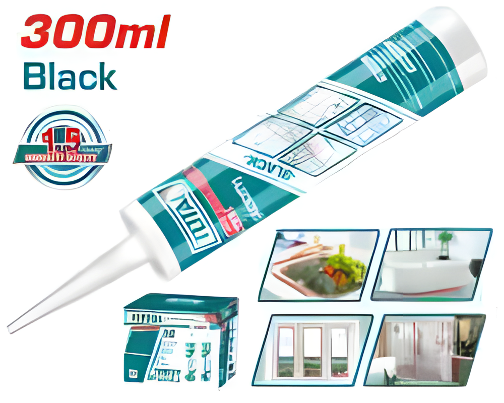 [THT3513] TOTAL MASTIC SILICONE ACÉTIQUE (NOIR) AU MAROC [THT3513]