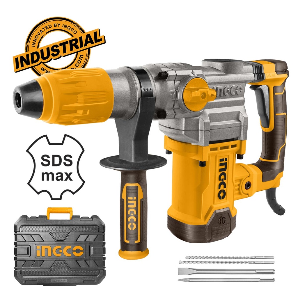 [RH1600388] INGCO MARTEAU PERFORATEUR SDS MAX 1600W 38MM + 4 FORETS AU MAROC [RH1600388]