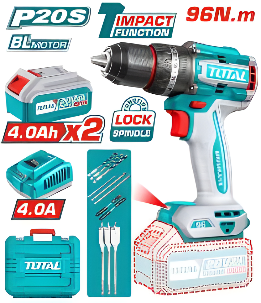 [TIDLI20968] TOTAL PERCEUSE À PERCUSSION SANS FIL BRUSHLESS AU MAROC [TIDLI20968]