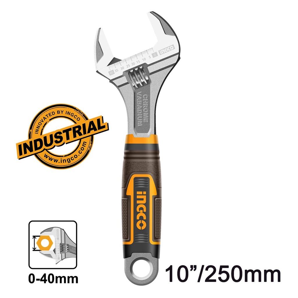 [HADW131108] INGCO CLE A MOLETTE POIGNEE SOUPLE 250MM AU MAROC [HADW131108]