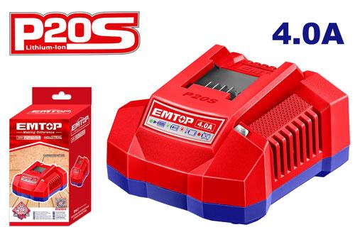 [EFCR20411] Chargeur de batterie P20S - 4.0 Ah EMTOP | EFCR20411