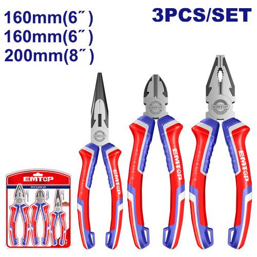 EMTOP JEU DE 3 PINCES [ EPLS0311 ]