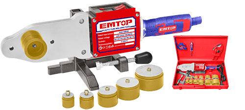 EMTOP MACHINE DE SOUDAGE DE TUBES PLASTIǪUE AVEC ACCESSOIRES [ EPTW15001 ]