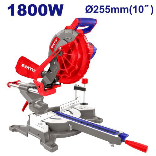 EMTOP SCIE À ONGLET ET SCIE CIRCULAIRE SUR TABLE 1800W - 255MM [ EMSW2180017 ]