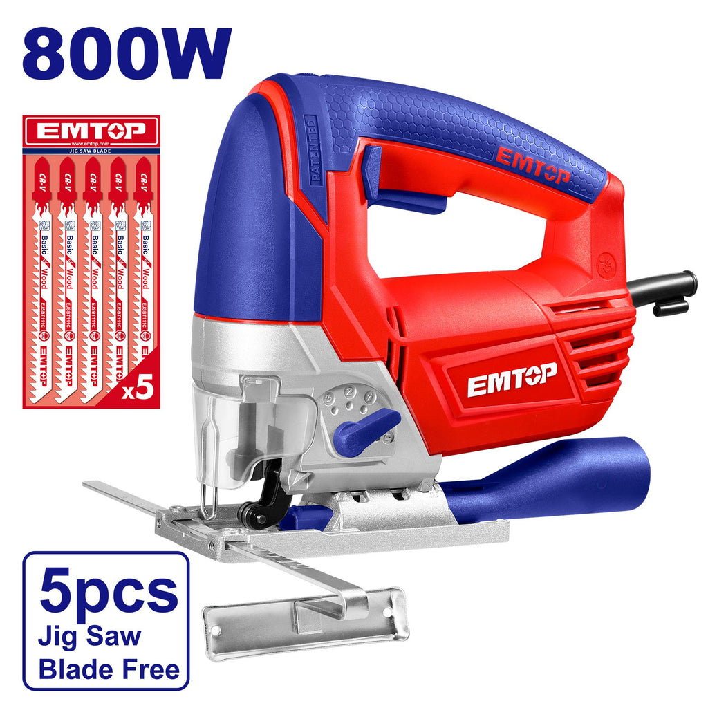 EMTOP SCIE SAUTTEUSE 100MM - 800W + 5 LAMES [ EJSW8001 ]