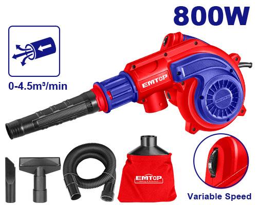 [EABR8003] EMTOP SOUFLEUR, ASPIRATEUR 800W AVEC ACCESSOIRES [ EABR8003 ]