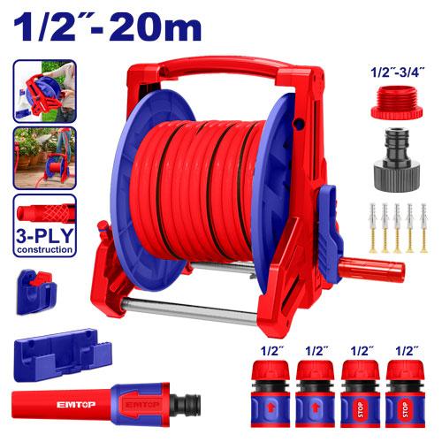 [EHHR20124] Kit enrouleur pour tuyau d’arrosage EMTOP | EHHR20124