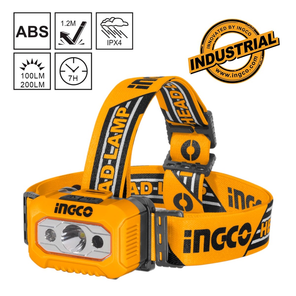 [HHL013AAA8] INGCO LAMPE FRONTALE A PILE AU MAROC [HHL013AAA8]