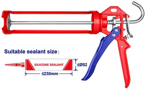 [ECGN01091] Pistolet pour silicone avec fonction rotative EMTOP | ECGN01091