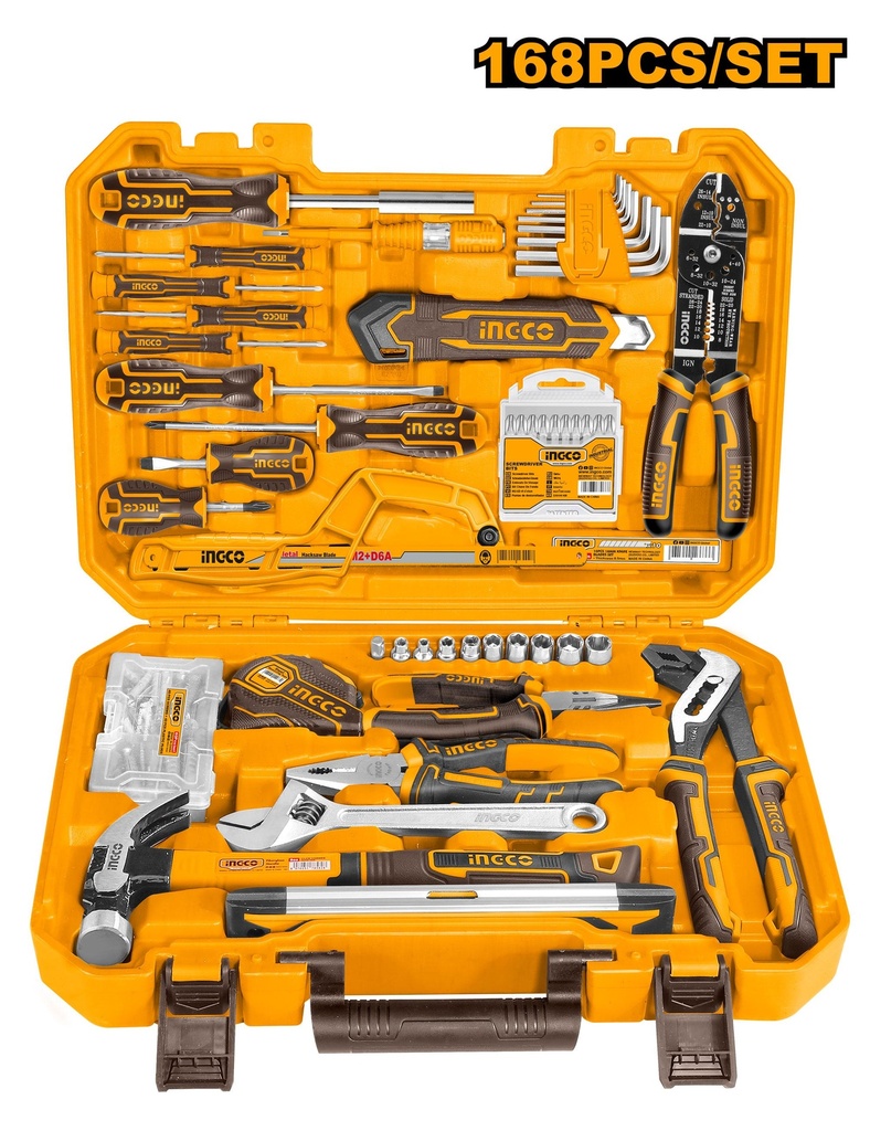 [HKTHP21681] INGCO COFFRET À OUTILS 168 PIÈCES NR AU MAROC [HKTHP21681]