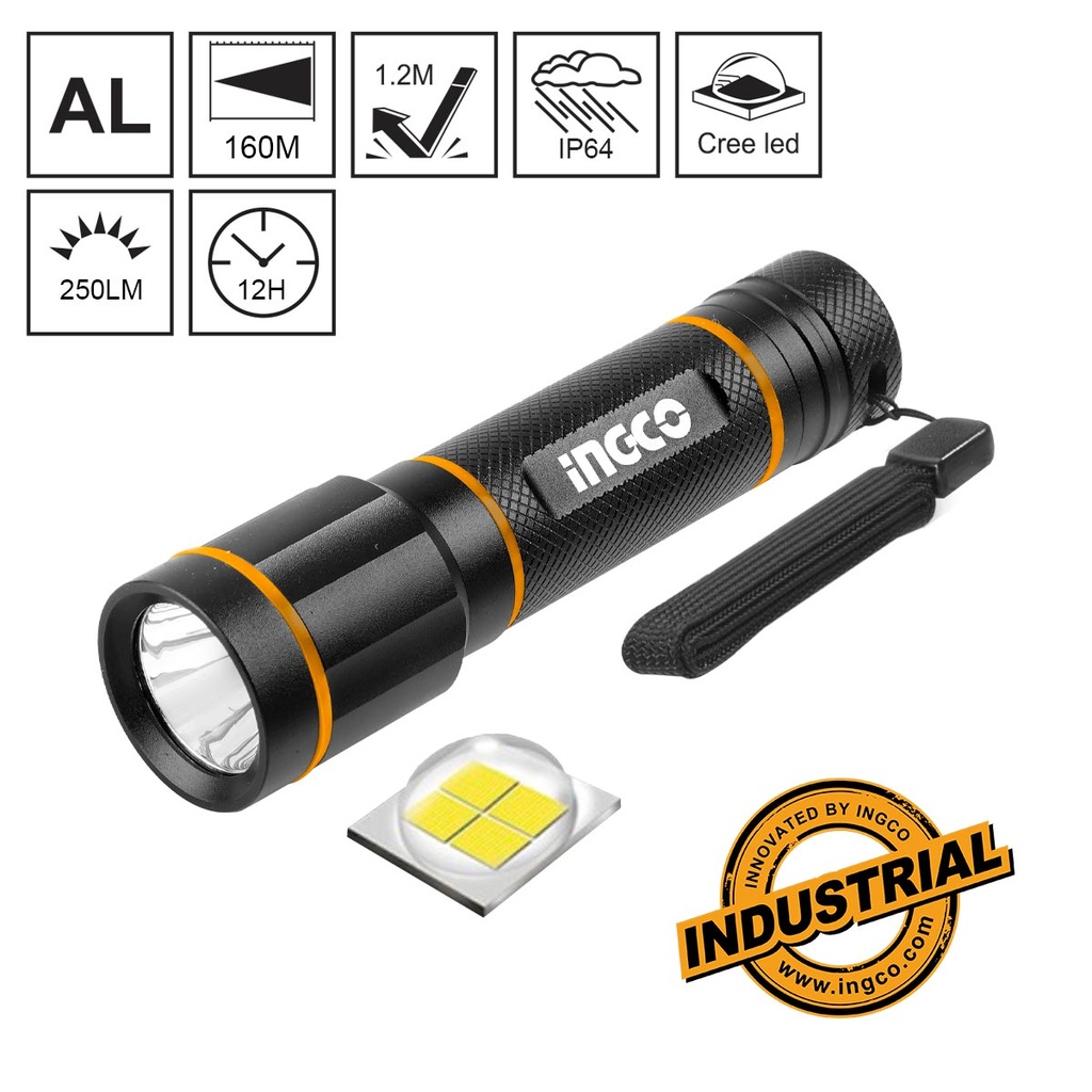 [HFL013AAA58] INGCO LAMPE TORCHE 135 LUMENS NR AU MAROC [HFL013AAA58]