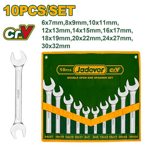 JADEVER JEUX DE 10 CLES PLATES 6-32MM AU MAROC [JDDS2M10]