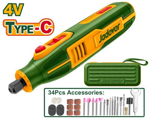 JADEVER MINI MEULEUSE A BATTERIE 4V CHARGEUR VIA TYPE C AU MAROC [JDRYP1504]