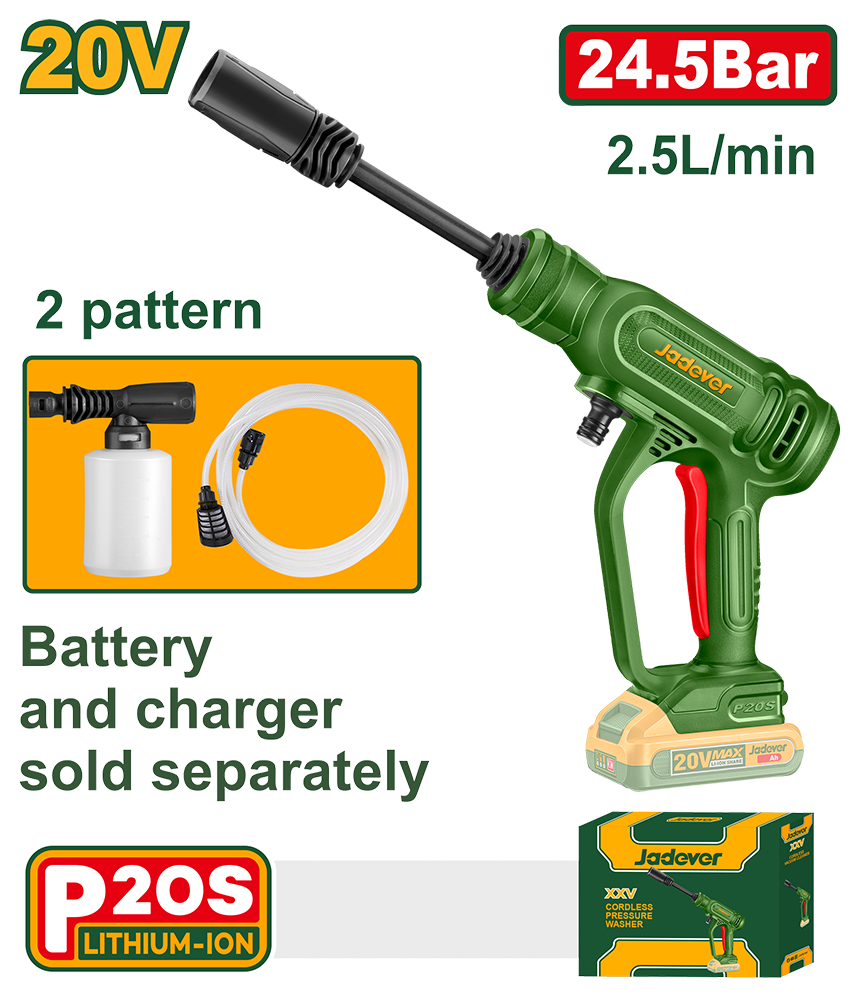 [JDQX0120] JADEVER NETTOYEUR HAUTE PRESSION 20V SANS BATT SANS CHARGEUR AU MAROC [JDQX0120]