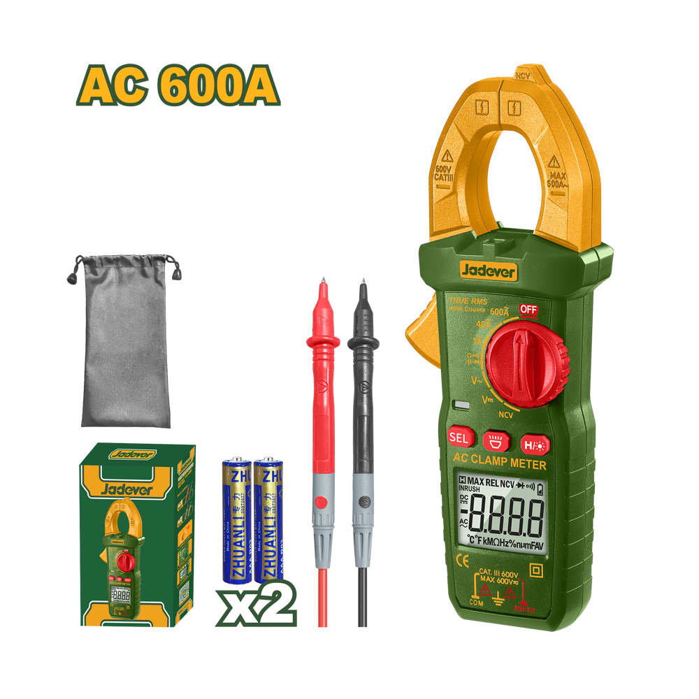 [JDDM8601] JADEVER PINCE AMPÈREMÉTRIQUE DIGITAL AC 600A JADEVER AU MAROC [JDDM8601]
