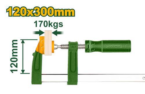 JADEVER PINCE F AVEC POIGNEE EN PLASTIQUE 120X300MM AU MAROC [JDCP2121]