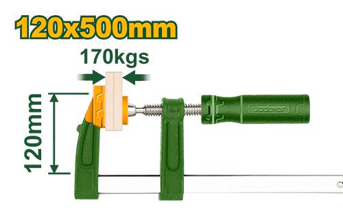 JADEVER PINCE F AVEC POIGNEE EN PLASTIQUE 120X500MM AU MAROC [JDCP2123]